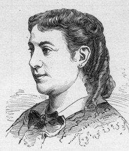 Portrait de Madeleine Brohan, comédienne française, membre de la Comédie-Française. Gravure dans Le Monde Illustré n°1168 du 16 août - Unknown artist