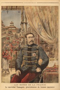 Portrait du maréchal Yamagata Aritomo (1838-1922), soldat et homme politique japonais, il a commandé la première armée du Japon pendant la guerre contre la Chine en 1894. Gravure dans « Le petit journal » 10/05/1896. Collection Selva - Unknown artist