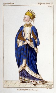 Portrait de Marguerite de Provence (1221 - 1295), reine de France - Unknown artist