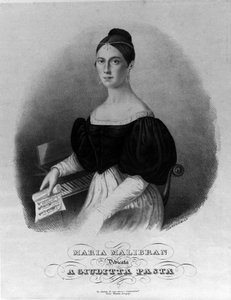 Portrait de Maria Garcia dite la Malibran (1808-1836), chanteuse, gravure dédiée à Giuditta Pasta - Unknown artist