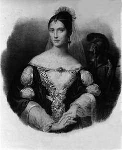 Portrait de Maria Garcia dite la Malibran (1808-1836) chanteuse.