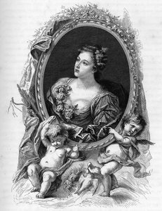 Portrait de Marie-Madeleine de La Vieuville, comtesse de Parabère (1693-1750) - Gravure de 1862 dans « Les Reines du Monde » par nos premiers écrivains - Publié sous la direction de JGD Armandaud - Unknown artist