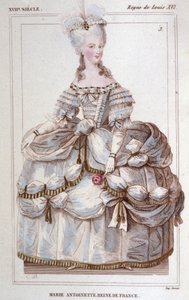 Portrait de Marie-Antoinette (1755-1793) Gravure de 1830