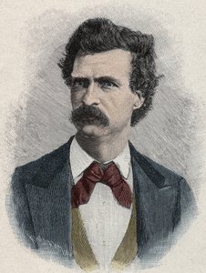 Portrait de Mark Twain (Samuel Langhorne Clemens) - Unknown artist