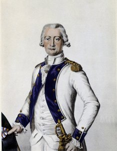 Portrait du Marquis de Lostanges, Capitaine dans le Régiment de Forez en 1786.