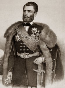 Portrait de Michel III Obrenovic 1823-1868 Prince de Serbie - Mihailo Obrenovic III Prince de Serbie - Unknown artist