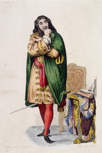 Portrait de Molière - dans "Le Plutarque français" éd. Mennechet, vol. 5 - Unknown artist