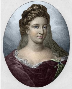Portrait de Mme Antoinette Deshoulières (1634-1694).