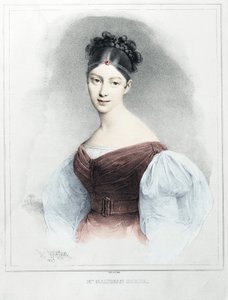 Portrait de Mme Malibran Garcia - chanteuse mezzo-soprano - Unknown artist