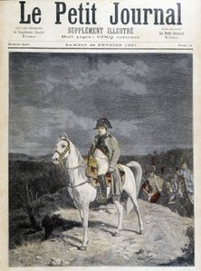 Portrait de Napoléon à cheval en 1814