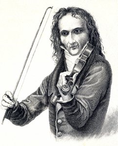 Portrait de Niccolò Paganini (1782-1840) - Unknown artist