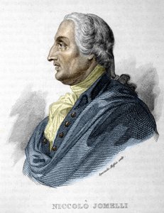Portrait de Niccolo JOMDELLI compositeur italien 10 septembre 1714 (Aversa) - 25 août 1774 (Naples) gravure 19ème siècle - Unknown artist