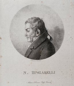 Portrait de Nicola Antonio Zingarelli (gravure)