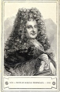 Portrait de Nicolas Boileau Despréaux (1636 - 1711), gravure du 19e siècle - Unknown artist