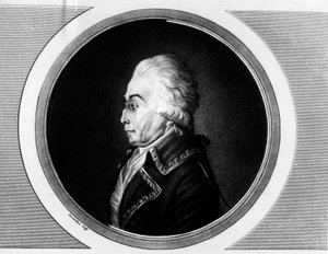 Portrait de Nicolas Luckner (1722-1794) Maréchal de France. Gravure dans "Collection complète des tableaux historiques de la Révolution française, en trois volumes." 1804 - Unknown artist