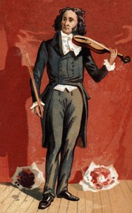 Portrait de Nicolo Paganini (1782 - 1840) violoniste italien. - Unknown artist