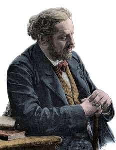 Portrait de Paul Jules Barbier (1825-1901) écrivain français - Unknown artist