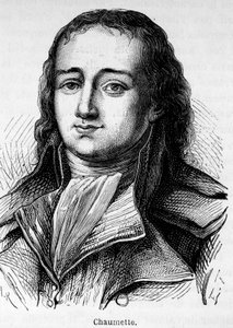 Portrait de Pierre Gaspard Chaumette (1763-1794), politicien français, membre du Club des Cordeliers et procureur-syndic de la Commune insurrectionnelle de Paris... Il fut arrêté et guillotiné avec des extrémistes
