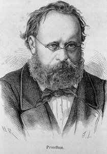 Portrait de Pierre Joseph Proudhon (1809 - 1865) socialiste français - dans « L