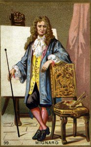 Portrait de Pierre Mignard (1612 - 1695), peintre, décorateur et dessinateur français. Chromolithographie du 19e siècle - Unknown artist