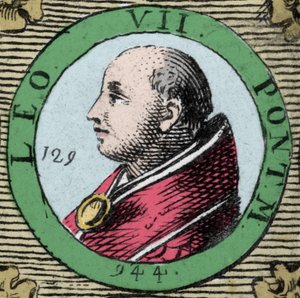 Portrait du pape Léon VII, pape de 936 à 939 - Unknown artist