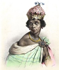 Portrait de la reine Anna Nzinga ou Ana de Sousa Nzinga Mbande - Unknown artist