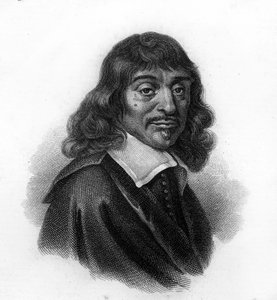 Portrait de René Descartes, gravure du 19e siècle