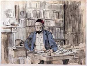 Portrait de Richard Owen, naturaliste anglais - Unknown artist