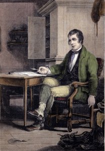 Portrait de Robert Burns, poète écossais - Unknown artist