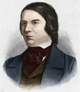 Portrait de Robert Schumann (1810-1856), compositeur allemand. d