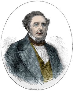 Portrait de Robert Stephenson, ingénieur mécanique et civil anglais