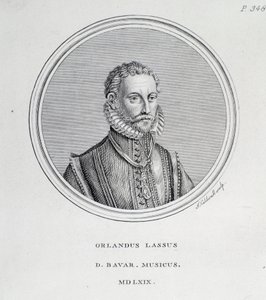 Portrait de Roland de Lassus (Orlando di Lasso) (gravure) - Unknown artist