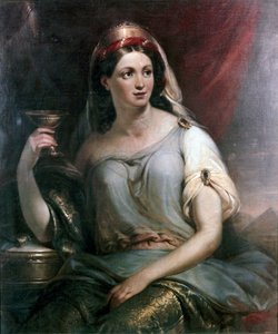 Portrait de Rosa Vercellana Guerrieri (huile sur toile)