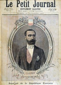 Portrait de Sadi Carnot - couverture "Le Petit Journal" 29/11/1890 - Unknown artist