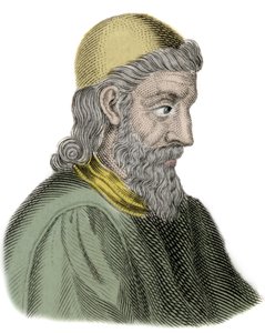 Portrait de Saint Bède le Vénérable (Beda Venerabilis) (672-735) Moine et Docteur de l