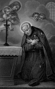 Portrait de Saint Paul de la Croix. Gravure du 19ème siècle - Unknown artist