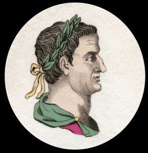 Portrait de Servius Sulpicius Galba (3 av. J.-C.-69 apr. J.-C.), empereur romain. Gravure du 19ème siècle - Unknown artist