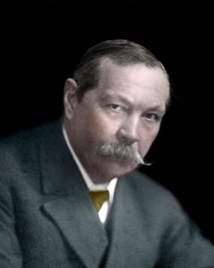 Portrait de Sir Arthur Conan Doyle (1859-1930), romancier anglais. - Unknown artist