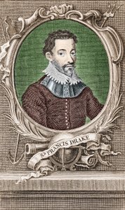 Portrait de Sir Francis Drake (1540-1596), navigateur anglais - Unknown artist