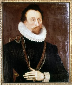 Portrait de Sir John Hawkins (Hawkyns) (1532-1595), amiral anglais - Unknown artist