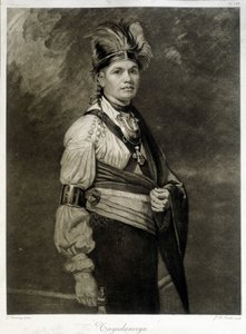 Portrait de Tayadaneega (ou Thayendanega), chef de la tribu Mohawk (groupe indien d