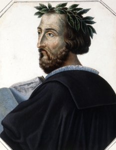 Portrait de Torquato Tasso, dit le Mug (1544 - 1595), poète italien. Gravure du début du XIXe siècle.