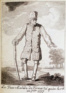 Portrait de Voltaire (1694 - 1778), écrivain et philosophe français, âgé - Unknown artist