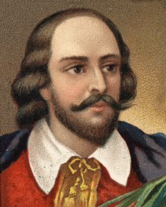Portrait de William Shakespeare (1564-1616), écrivain anglais. Chromolithographie de la fin du XIXe siècle - Unknown artist