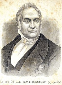 Portrait du duc de Clermont-Tonnerre (1779 - 1865) - dans « Les Contemporains », fin du 19ème siècle - Unknown artist