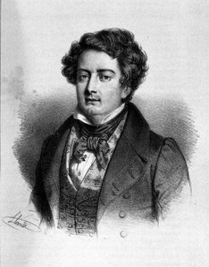 Portrait du ténor français Adolphe Nourrit (1802 - 1839)