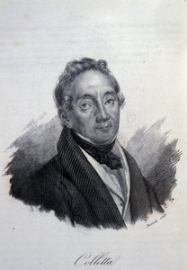 Portrait du patriote et historien italien Pietro Colletta (1775-1831). Gravure du XIXe siècle - Unknown artist