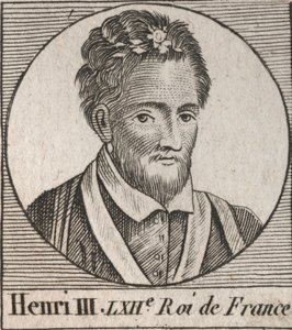Portrait du roi de France Henri III (1551-1589) - gravure de « Instruction sur l