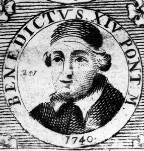 Portrait du Pape Benoît XIV (1675-1758).