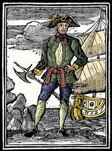 Portrait du pirate Edward England (? -1720). - Unknown artist